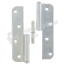 Петля накладная ПН1-130 правая, цинк, 4шт. (Металлист) Россия