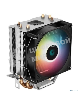 Кулер для процессора DEEPCOOL AG300 LED, 92 мм, алюминий/медь, 3050 об/мин, 30.5 дБ, 4 pin, 150 Вт, 129 мм