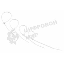 Хомут-стяжкa нeйлонoвая Rexant 150x2,5 мм, белая, упаковка 25 шт.