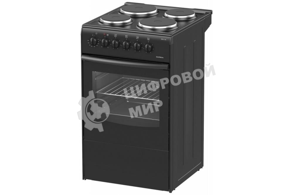 Плита электрическая Darina S EM 341 404 At антрацит/черный, конфорок 4 шт, духовка 50 л, 50 см x 85 см x 56 см
