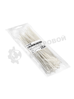 Стяжка (хомут) нейлоновая ExeGate CV66-250x4.8W (нейлон 6.6, 250x4.8мм, неоткрывающаяся, halogen free, -40°C - +85°C, белая, 100 шт)