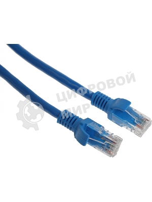 Патч-корд Premier PP6U-0.25M/B 10000Гбит/с UTP 4 пары cat.6 CCA molded 0.25м синий RJ-45 (m)-RJ-45 (m)