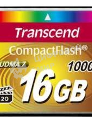 Флеш карта Transcend Ultimate TS16GCF1000/CF (Compact Flash)/16 ГБ/UDMA 7, VPG 65/160 МБ/с