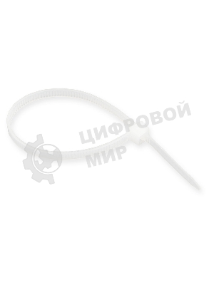 Стяжки NYT-150x3.6 пластиковые 150 мм х 3.6 мм, белые (100 шт.)