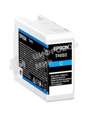 Картридж струйный голубой Epson T46S2 для SC-P700