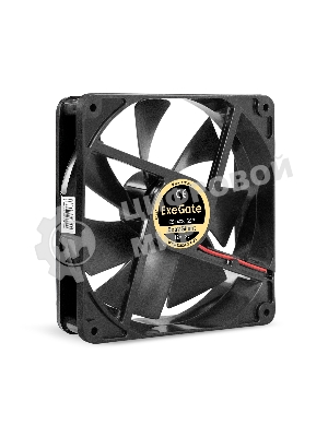 Вентилятор 12В DC ExeGate ExtraSilent ES14025S2P (140x140x25 мм, Sleeve bearing (подшипник скольжения), 2pin, 1000RPM, 22dBA)