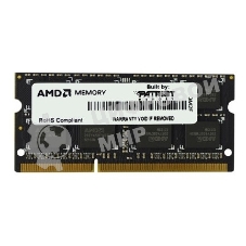 Оперативная память AMD Radeon R5, DDR3, 8GB, (1x8GB,), 1600MHz, CL11, SO-DIMM, OEM