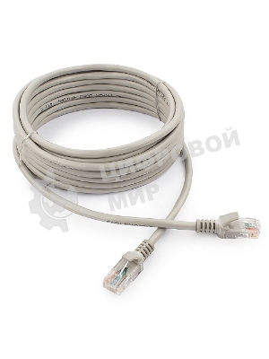 Патч-корд UTP Cablexpert cat.5e, 5м, литой, многожильный серый