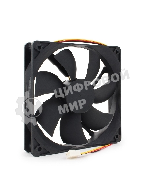 Вентилятор для корпуса Gembird черный, 120 мм, 2000 об/мин, 38 дБ, 3 pin