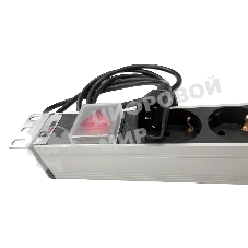 Блок розеток Rem-10 с выкл., 12 IEC 60320 C13, 10 A, алюм., 19