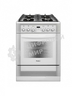 Плита комбинированная Gefest ПГЭ 6502-03 0242 белый, конфорок 4 газовых, духовка 55 л, 60 см x 85 см x 60 см