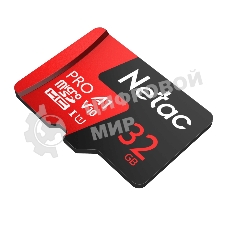 Флеш карта MicroSD card Netac P500 Extreme Pro 32Gb, retail version w/SD adapter