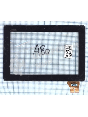 Сенсорное стекло (тачскрин) для Asus PadFone 3 A80 5363N FPC-1, черное с рамкой