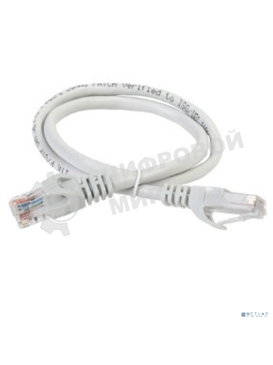 Патч-корд ITK, кат.5Е UTP, 0,5м, серый