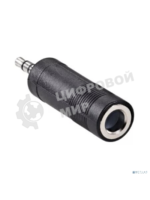Переходник аудио стерео VCOM CA545 3.5мм M (штекер) --> 6.35мм F (гнездо)