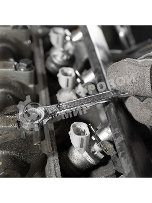 Набор ключей рожковых Matrix, 6 х 32 мм, 12 шт., CrV, хромированные