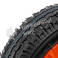 Колесо пневм. Palisad усилен. шина 8PR, 4.00-8 D400мм, подш. внут. диам. 20мм, длина оси 90 мм