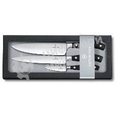 Набор ножей кухонных Victorinox Forged Chefs (7.7243.3) компл.: 3 шт черный, подар. коробка