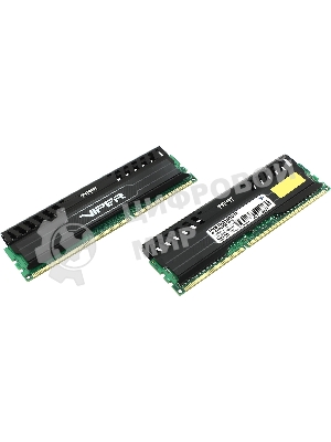 Оперативная память Patriot Viper 3, DDR3, 16GB (2x8 GB), 1600 MHz, CL10, DIMM, радиатор, черный