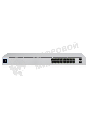 Коммутатор Ubiquiti UniFi USW-16-POE 2SFP 8PoE+ 42W управляемый