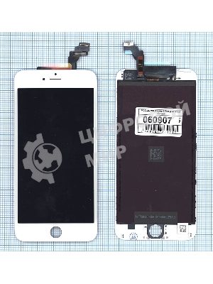 Дисплей для Apple iPhone 6 Plus в сборе с тачскрином (Foxconn) белый