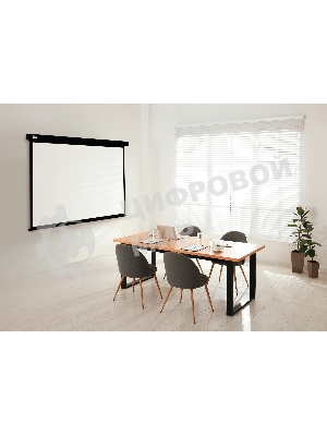 Экран Cactus 168x299см Wallscreen CS-PSW-168X299-BK 16:9 настенно-потолочный рулонный черный