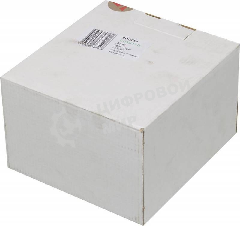 Фотобумага Lomond односторонняя матовая, 230г/м2, A6 (10X15)/500л. для струйной печати (технол.уп).