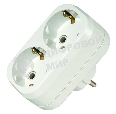 Разветвитель Makel 2 гнезда с заземлением 16 А