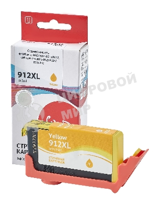 Картридж струйный Sakura 3YL83AE (№912XL Yellow) для HP, желтый, 10,5 мл., 825 к.