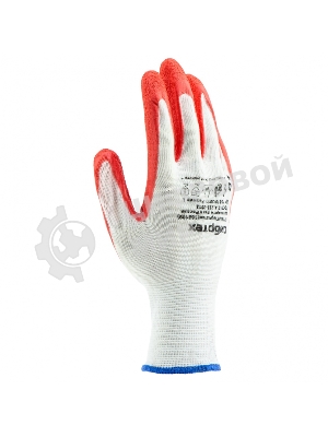 Перчатки трикотажные Сибртех полиэфирные, латексное рельефное покрытие