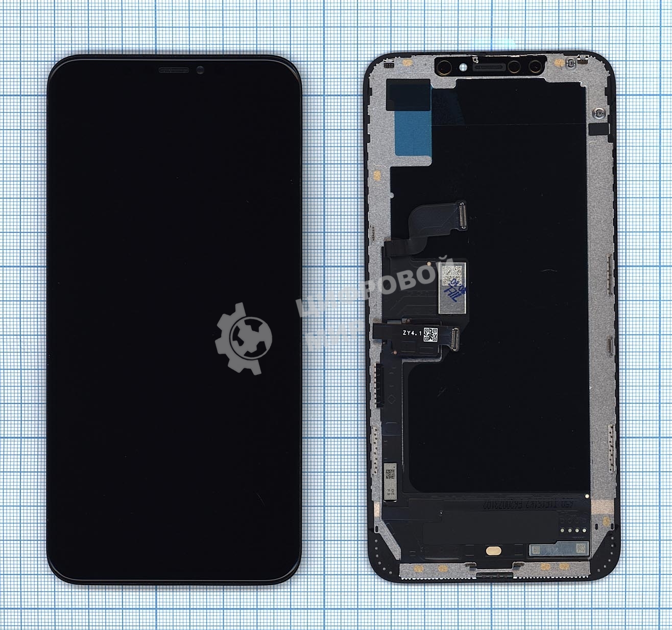 Дисплей для Apple iPhone XS MAX в сборе с тачскрином (OLED HE) черный