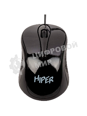 Мышь проводная HIPER HOM-031 черный, 1000 dpi, USB, кнопки - 3