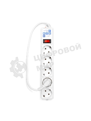 Сетевой фильтр Power Cube B 0,5 м 5 розеток (белый) 10А/2,2кВт
