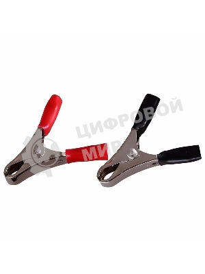 Зажим крокодил Rexant, длина 50 мм, ток 10A, 2 шт.