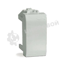 Заглушка BRAVA 1мод. белый ДКС 76616B