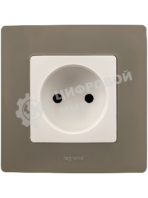 Розетка 2К винты, белый ETIKA