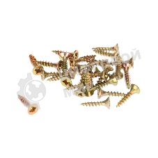 Саморез универсальный Kranz 3х16 желтый цинк, пакет (1000 шт/уп)