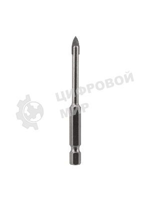 Сверло по стеклу и керамике Kranz 5 мм, 2 грани, шестигранный хвостовик