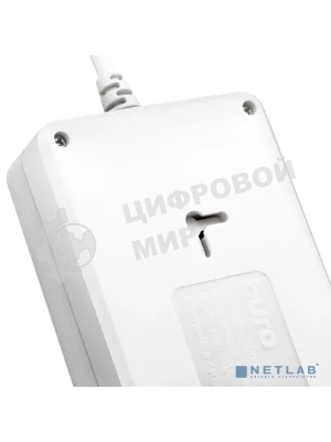 Сетевой фильтр Buro 800SH-1.8-W 1.8 м, 8 розеток, белый, коробка