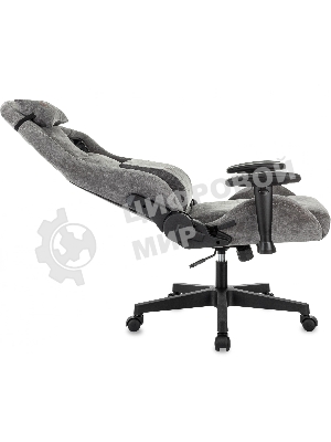 Кресло Zombie Ghost Fabric серый, ткань, 120 кг, механизм качания