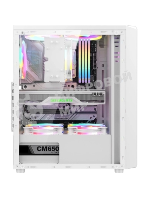 Компьютерный корпус Aerocool/Formula Mana белый без БП ATX 3x120мм 1xUSB 2.0 1xUSB 3.0 audio bott PSU