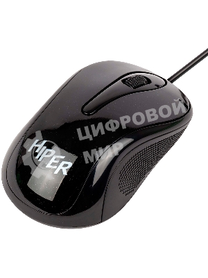 Мышь проводная HIPER HOM-031 черный, 1000 dpi, USB, кнопки - 3