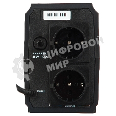 Источник бесперебойного питания ExeGate EP244541RUS Power Back BNB-400 400VA, черный, 2 евророзетки