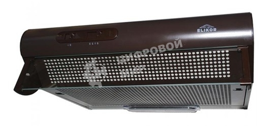 Вытяжка козырьковая Elikor Davoline 50П-290-П3Л коричневый, 50 см, 290 куб. м/ч, 57 дБ