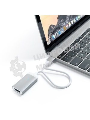 Адаптер Satechi Type-C to HDMI 4K 60HZ. Поддержка 4K/60Hz. Материал корпуса алюминий. Цвет серебряный.