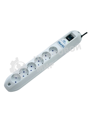 Сетевой фильтр Pilot GL 6 розеток (5 евро + 1 без заземления) 10 м Surge protector Pilot GL 6 outlets (5 euro + 1 without ground) 10A/2.2kVt, 10m