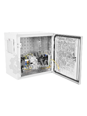 Шкаф ЭКОНОМ уличный всепогодный настенный укомплектованный (В400 Ш400 Г210), комплектация T2-IP65