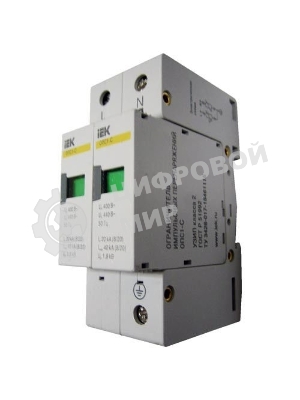 Ограничитель перенапряжения ОПС1-C 2P IEK MOP20-2-C