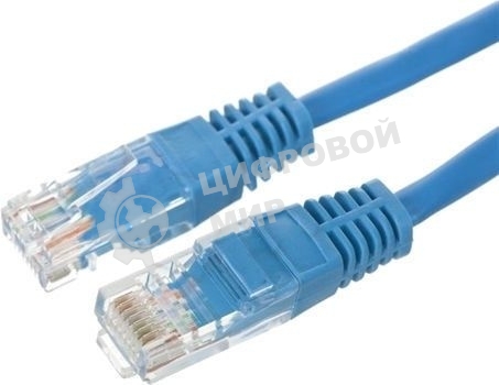 Патч-корд NTSS NTSS-PC-UTP-RJ45-5e-3.0-LSZH-BU NTSS-PC-UTP-RJ45-5E-3.0-LSZH UTP RJ-45 вил.-вилка RJ-45 cat.5e 3м синий LSZH (уп.:1шт) 26AWG