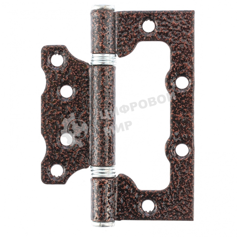 Петля накладная ПНУ-100, антик медь, 4шт. (Металлист) Россия